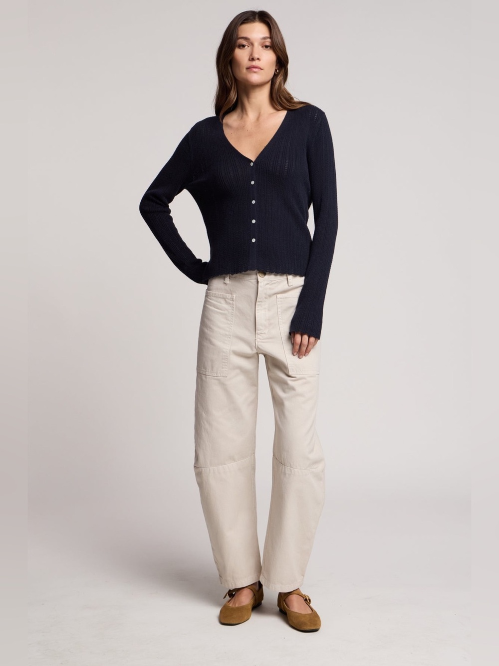 Velvet Graham & Spencer Brylie Cotton Sanded Twill Utility Barrel Pants 12 Boho